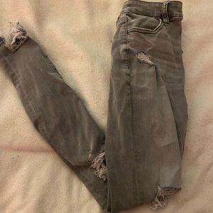 Grey washed jeans
